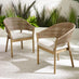 Hamburg & Asa Wood 8 Seat Extending Table Garden Dining Set