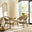 2x Asa Wood, Wicker & Cream Indoor / Outdoor Dining Chairs
