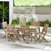 Asa & Hamburg Wood 6 Seat Garden Dining Set