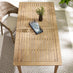 Asa Wood & Wicker 6 Seat Benches & Chairs Garden Dining Set