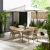 Asa Wood & Wicker 4 Seat Garden Dining Set