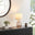Aurelia Brown Glass & White Table Lamp
