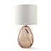 Aurelia Brown Glass & White Table Lamp