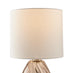 Aurelia Brown Glass & White Table Lamp