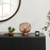 Aurelia Small Brown Glass Touch Dimmable Table Lamp