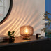 Aurelia Small Brown Glass Touch Dimmable Table Lamp