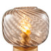 Aurelia Small Brown Glass Touch Dimmable Table Lamp