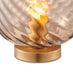 Aurelia Small Brown Glass Touch Dimmable Table Lamp