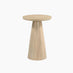 Axis Round White Oak Wood Side Table