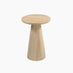 Axis Round White Oak Wood Side Table