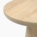 Axis Round White Oak Wood Side Table