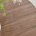 Adley Round Wood and Black Metal Storage 4 Seater Dining Table
