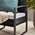 Algarve Black Rattan 2 Seat Garden Bistro Set