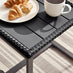 Algarve Black Rattan 2 Seat Garden Bistro Set