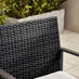 Algarve Black Rattan 2 Seat Garden Bistro Set