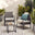 Algarve Grey Rattan 2 Seat Garden Bistro Set