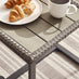 Algarve Grey Rattan 2 Seat Garden Bistro Set