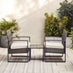 Algarve Grey Rattan 2 Seat Garden Bistro Set