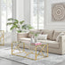 Amalfi Square Gold Side Table