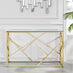 Amalfi Gold Chrome Console Table
