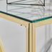 Amalfi Gold Chrome Console Table