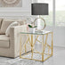 Amalfi Square Gold Side Table