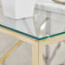 Amalfi Square Gold Side Table