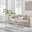 Amalfi Rectangular Glass and Silver Coffee Table