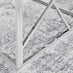 Amalfi Rectangular Glass and Silver Coffee Table
