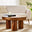 Amy Round Solid Mango Wood Coffee Table
