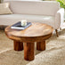 Amy Round Solid Mango Wood Coffee Table
