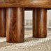 Amy Round Solid Mango Wood Coffee Table