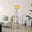 Andi Silver Shelf Display Standing Floor Lamp