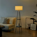 Andi Silver Shelf Display Standing Floor Lamp