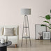 Andi Silver Shelf Display Standing Floor Lamp