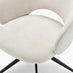 Anika Cream Fabric Swivel Office Chair