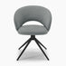 Anika Grey Fabric Swivel Office Chair