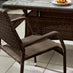 Antigua Brown Rattan 6 Seat Garden Dining Set