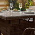 Antigua Brown Rattan 6 Seat Garden Dining Set