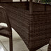 Antigua Brown Rattan 6 Seat Garden Dining Set
