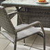 Antigua Grey Rattan 6 Seat Garden Dining Set