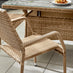 Antigua Beige Rattan 6 Seat Garden Dining Set