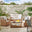 Arizona Beige Rattan 4 Seat Garden Sofa & Chairs Set
