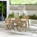 Asa & Hamburg Wood 4 Seat Garden Dining Set