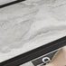 Ashton White Marble Effect and Black Metal Tall Shelves