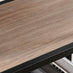 Ashton Wood and Black Metal Tall Shelves