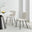 2x Asti Cream Linen Effect Dining Chairs