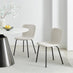 2x Asti Cream Linen Effect Dining Chairs