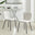2x Asti Cream Linen Effect Dining Chairs