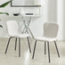 2x Asti Cream Linen Effect Dining Chairs